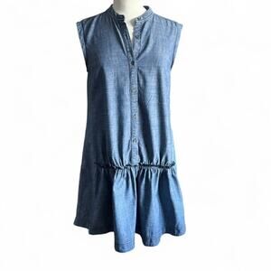 Marc Jacobs Lauren Cotton Chambray Shirtdress (sz XS)